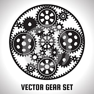 Set of gears photo