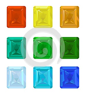 Set gemstones