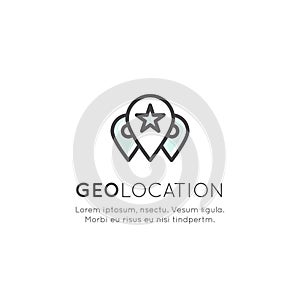 Set of Geo Location Tag, Proximity Marketing, Global Network Connection, Location Identification