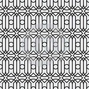 A Set geometric of black and white seamless. Vector format seamless pattern new style.