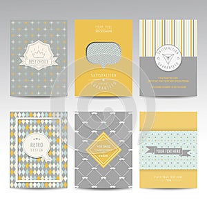 Set of Geometric Brochures and Cards photo