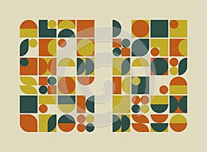 Set of geometric pattern backgrounds.