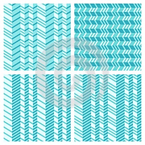 Set of geometrical seamless flat pattern