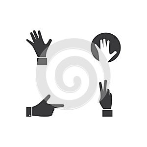 Set of Gesture Hand icon