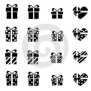 set of gift box icon