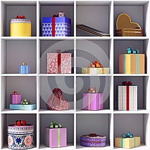 Set of gift boxes