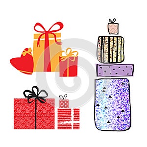 Set of gift boxes