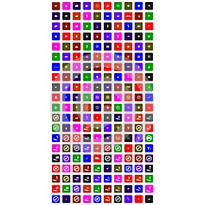 Set of gift icons