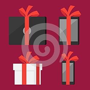 Set Gifts Laptop Tablet Smartphone Box