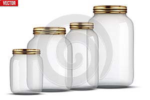 Set of Glass Jars for canning