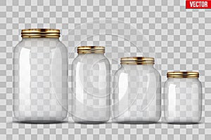 Set of Glass Jars for canning photo