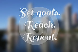 Set goals photo