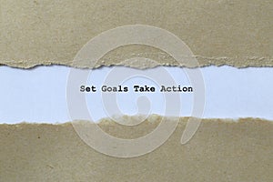 set goals take action on white paper