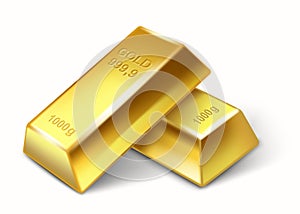 Set of gold bars