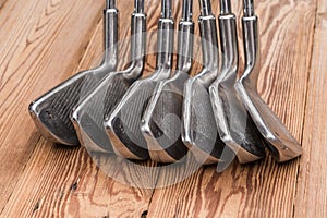 Set of golf irons