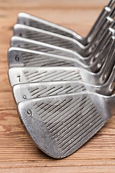 Set of golf irons