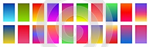 Set gradient colorful backgrounds. Abstract minimal vertical backdrops card for banners, social media stories, set multicolor