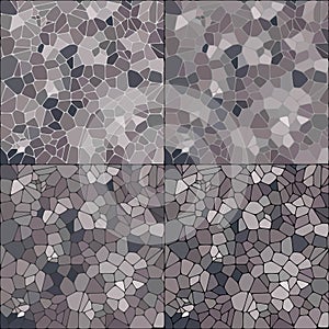 Set of gray pebbles. Vector layout - Vektorgrafik. abstract vec tor background