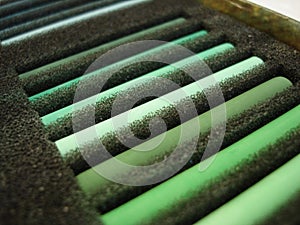 Set of green pastila