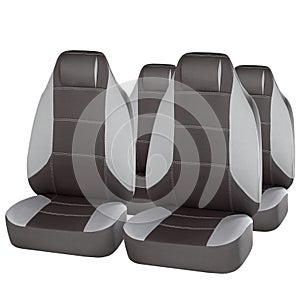 Set of grey car seats