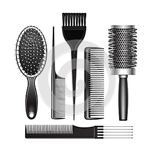 Set of Grooming and Curling Radial Hair Brush