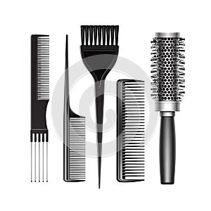 Set of Grooming Hair Brush Comb Professional Tools