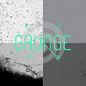 Set of grunge backgrounds