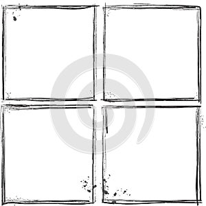 Grunge frames vector