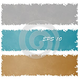 Set of grungy banners