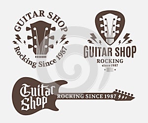 Set of Guitar Shop Logo