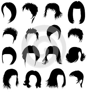 Set of hair styling