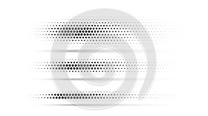 Set of halftone dots gradient pattern texture lines. Straight dotted spots halftone dot texture. Vector. Divider lines.