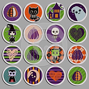 Set of halloween icons