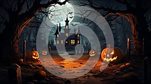 Set of halloween pumpkins funny faces autumn holidays  illustration eps10