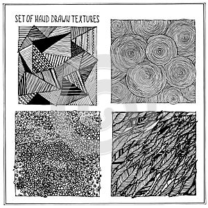 Set of Hand Drawn Textures