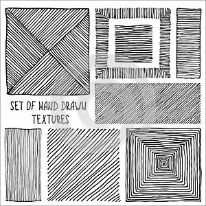 Set of Hand Drawn Textures