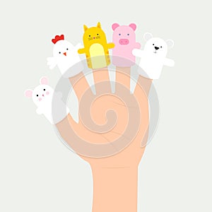 Set of hand puppets