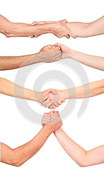 Set of handshakes photo