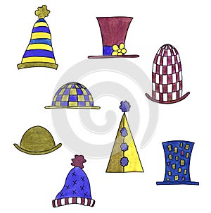 Set of hats