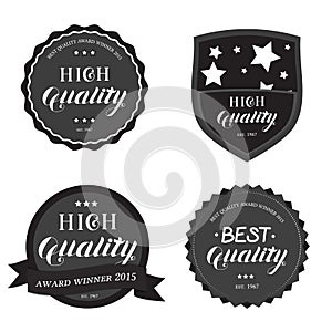 Set of High Best Quality Round Emblem