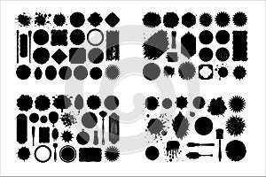 Collection of White Brushstroke Textures: Grunge and Artistic Patterns photo