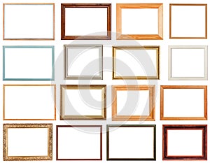 Set of horizontal picture frames