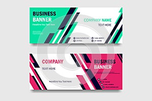 Abstract banner set