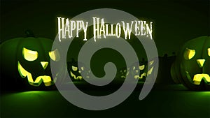 Halloween vector illustration poster template