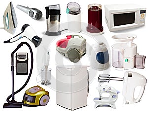 Set of household appliances