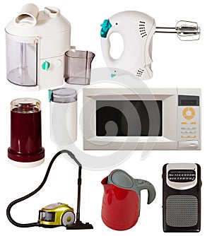 Set of household appliances