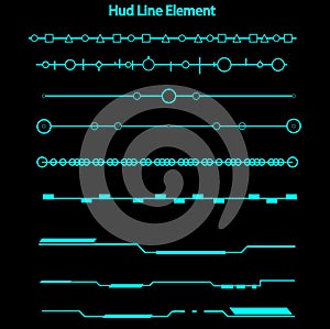 Set of hud line elements,Futuristic Sci Fi Modern User Interface Set.hud line elements,head up display,HUD photo