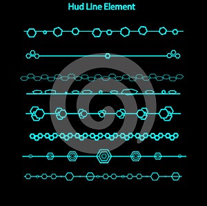 Set of hud line elements,Futuristic Sci Fi Modern User Interface Set.hud line elements,head up display,hud elements photo
