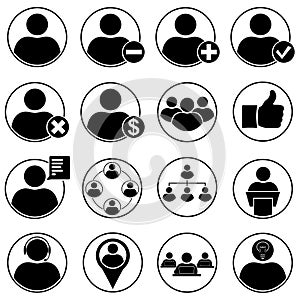 Set of human icons