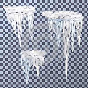 Set of icicles